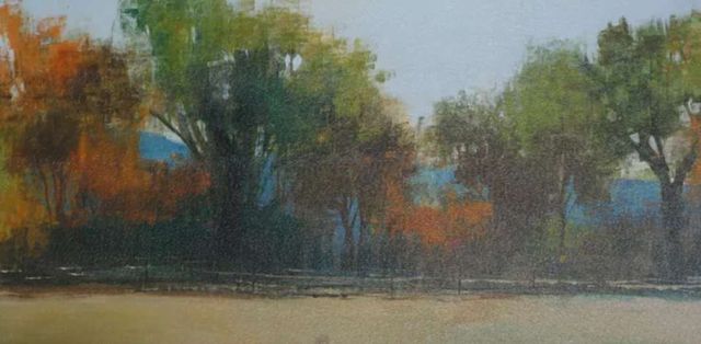 StyleCraft Natural Barrier Dark Brown/Green/Orange Wall Art-1