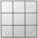 A & B Home Matt Black Regency Outdoor Mirror-0
