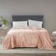 Olliix by Madison Park Microlight Blush King Blanket-2