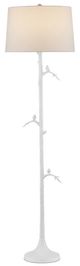 Currey & Company Piaf White Floor Lamp-1