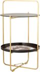 TOV Furniture Enamel Plum/White Side Table-1