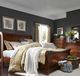 Liberty Furniture Rustic Traditions 4-Piece Rustic Cherry California King Sleigh Bedroom Set-1