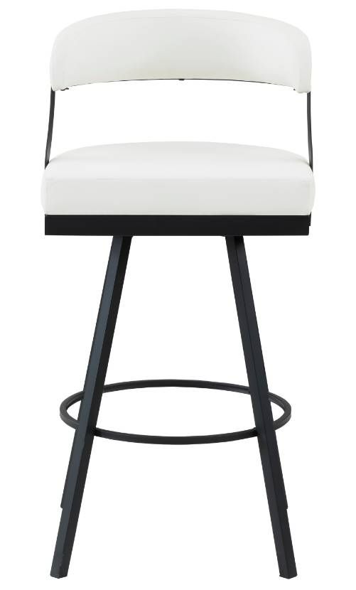 Homelegance® Crowley White Pub Swivel Chair-2