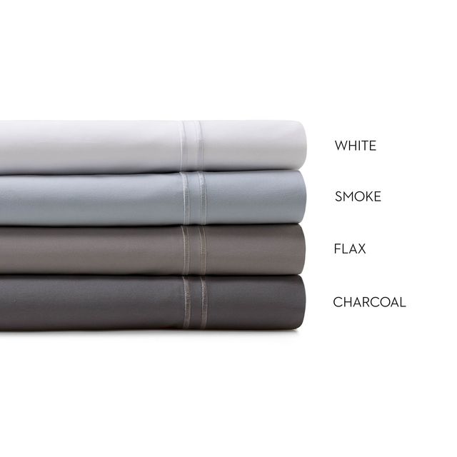 Malouf® Woven Supima® Premium Smoke Queen Pillow Case-2