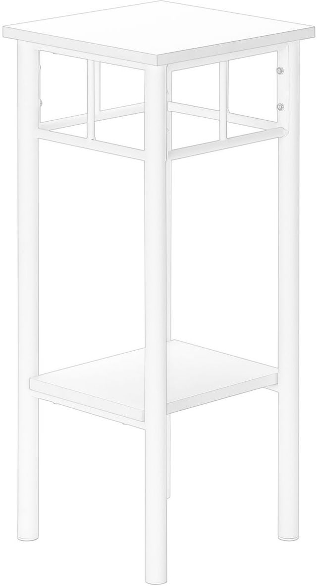 Monarch Specialties Inc. White Side Table-0