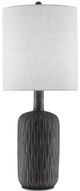 Currey & Company Rivers Matte Black/White Table Lamp-2