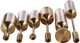 Stylecraft 6-Piece Gold Metal Craft Home Décor Set-2