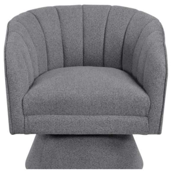 Homelegance® Eve Dark Gray Swivel Chair-2