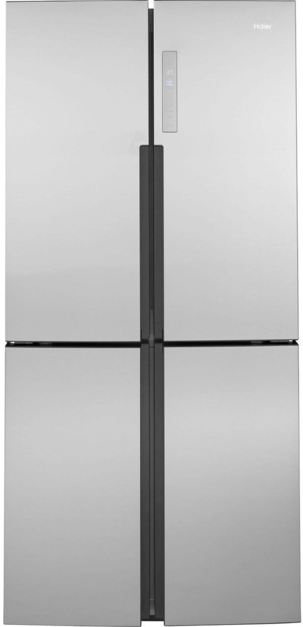 Haier 33" 16.4 Cu. Ft. Fingerprint Resistant Stainless Steel Counter Depth Bottom Freezer Refrigerator-0