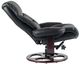 BarcaLounger® Dawson Frampton Black Manual Pedestal Recliner and Ottoman Set-4