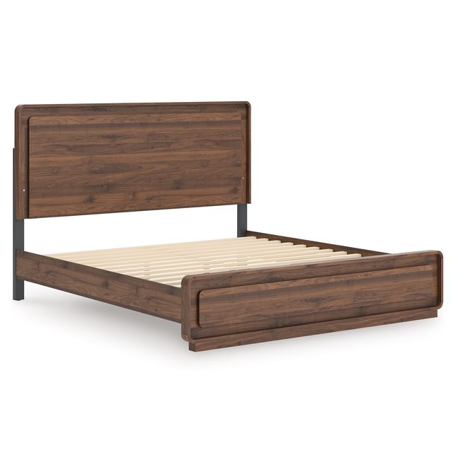 Signature Design by Ashley® Fortlorn Walnut Brown King Panel Bed-2