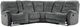 Parker House® Cooper 6-Piece Shadow Gray Manual Reclining L-Shape Sectional-4