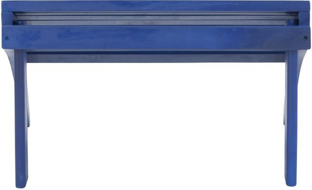 Linon Adirondack Blue Wooden Outdoor Ottoman-4