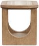 Magnussen Home® Bradford Granite Top End Table with Riverbed Beige Base-2
