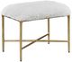 Uttermost® Charmed Cream/Soft Gold Small Bench-0