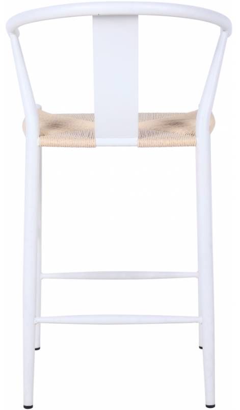 Meridian Furniture Beck Matte White Stool-3