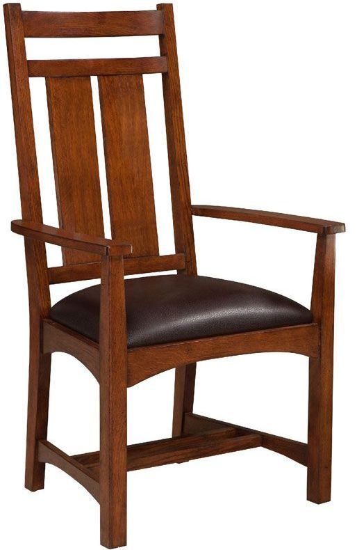 Intercon Oak Park Mission Wide Slat Chairs-0