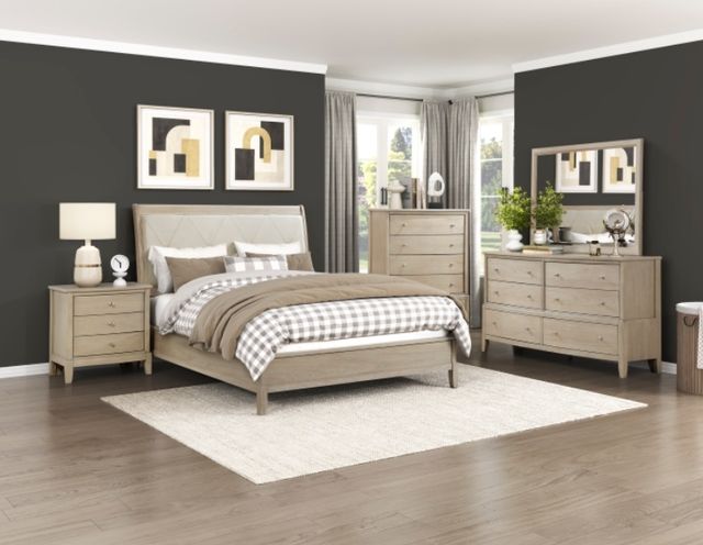 Homelegance® Cotterill Beige Queen Panel Bed-1