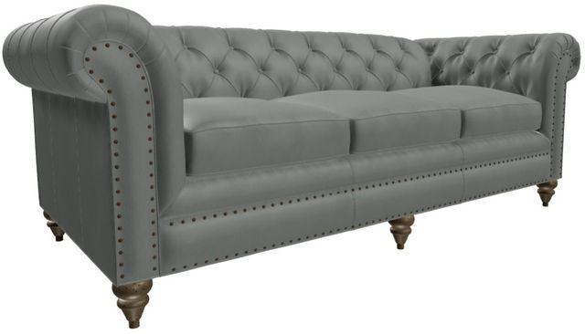 Craftmaster® Customizable CM Leather Tufted Sofa-0