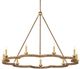 Currey & Company Savoie Gold/Natural Chandelier-0