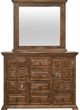 Elements International Olivia Brown Dresser and Mirror Set-1