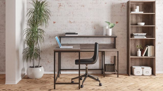 Signature Design by Ashley® Arlenbry Gray Storage L-Desk-9