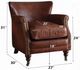 ACME Furniture Leeds Vintage Dark Brown Accent Chair-2