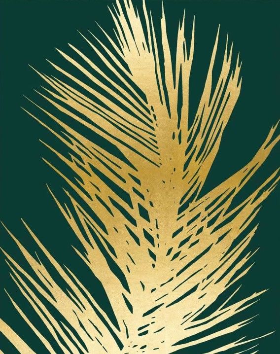 Classy Art Emerald Palms II by Natalie Carpentieri Framed Wall Art-2