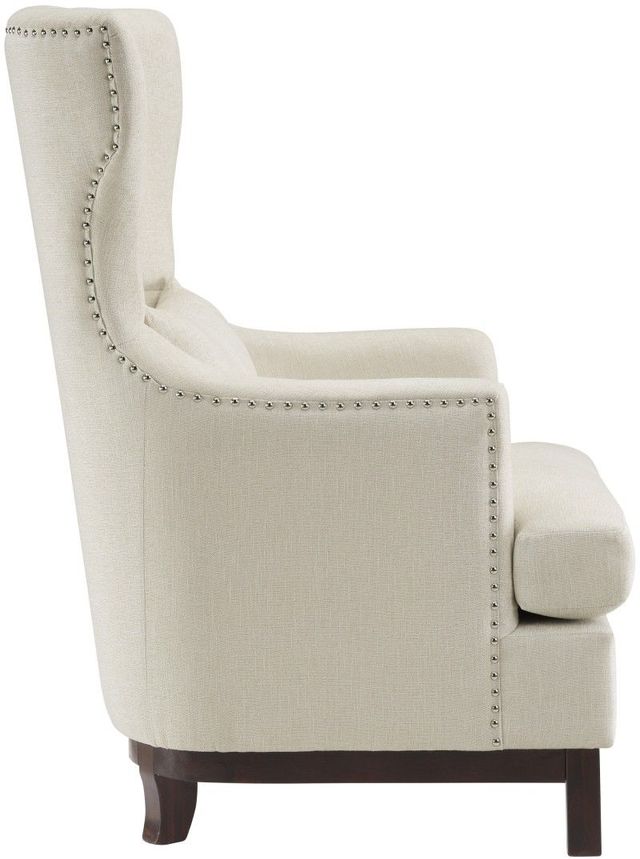 Mazin Furniture Adriano Beige Upholstered Accent Chair-2