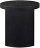 Coaster® Sweeney Chenille Black Round Wood Occasional Side End Table-4