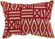 A & B Home Brown/Red/White Throw Pillow-0