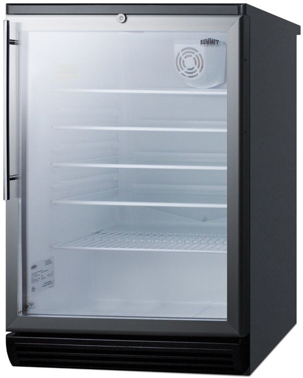 Summit® Commercial Series 24" 5.5 Cu. Ft. Stainless Steel Beverage Center-1