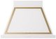 Ilve® Nostalgie II Noblesse 36" White Wall Mounted Range Hood with Brass Trim-0