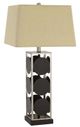 Cal® Lighting & Accessories Hanson Black/Antique Silver Table Lamp-0