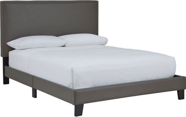 Signature Design by Ashley® Mesling Gray Upholstered King Bed-0