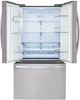 LG 36" 27.7 Cu. Ft. PrintProof™ Stainless Steel Freestanding French Door Refrigerator with Ice and Water Dispenser-3