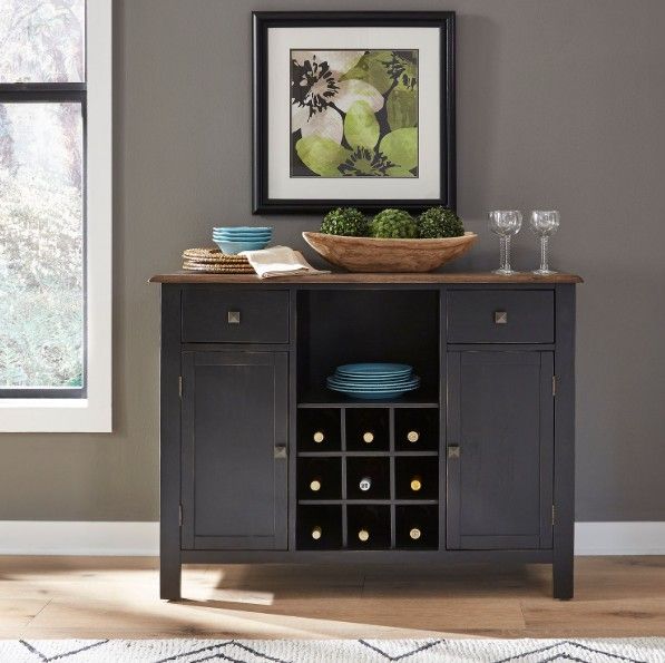 Liberty Furniture Carolina Crossing Antique Honey/Black Server-1