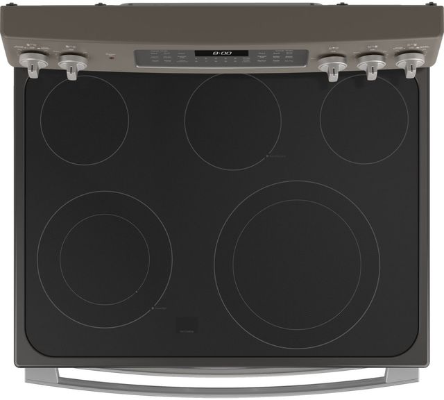 GE® 30" Slate Freestanding Electric Double Oven Convection Range-3