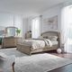 Liberty Furniture Avalon Burnished Beige/Oatmeal Queen Upholstered Storage Panel Bed-1