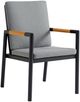 Armen Living Crown 2-Piece Dark Gray Dining Chairs-0