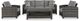Signature Design by Ashley® Oasis Court 4-Piece Gray Outdoor Set-1