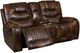 Corinthian Furniture Brookshire Carmel Power Reclining Loveseat with Headrest and Console-0