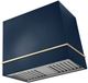 AGA Loge 36" Indigo Wall Mounted Range Hood with Polished Brass Trim-0