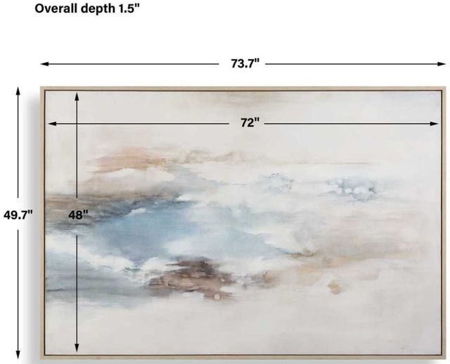 Uttermost® Chasing Blue Hand Painted Abstract Art-2