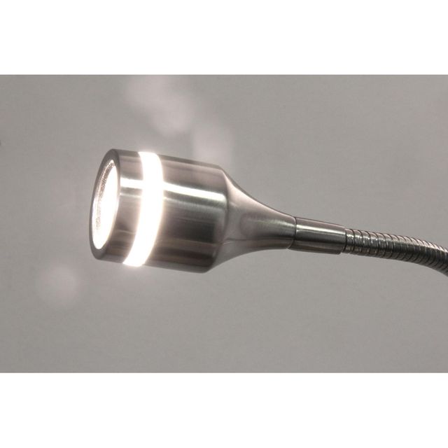 Adesso® Prospect Brushed Steel LED Floor Lamp-2