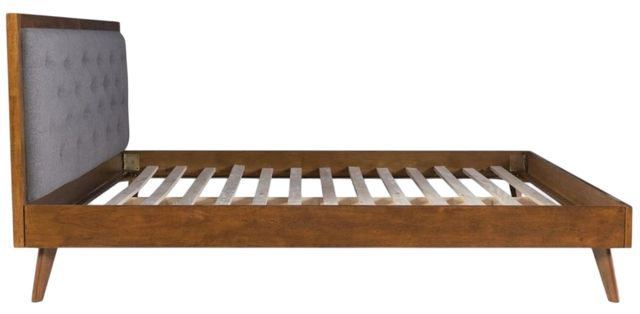 Linon Kit Gray/Walnut King Panel Bed-1