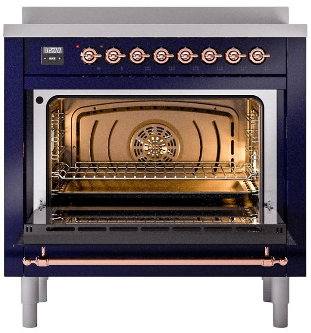 Ilve® Nostalgie II Series 36" Blue Pro Style Induction Range-1