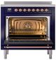 Ilve® Nostalgie II Series 36" Blue Pro Style Induction Range-1