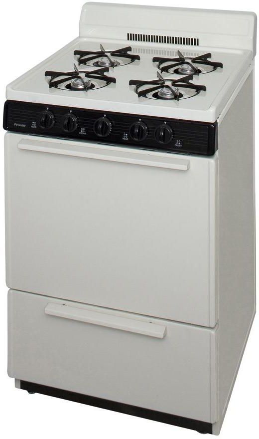 Premier 24" Biscuit Freestanding Gas Range-2
