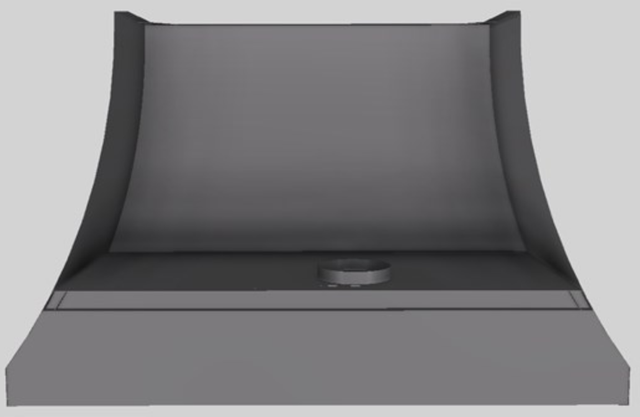 Vent-A-Hood® Designer Series 48" Gunsmoke Wall Mounted Range Hood-3